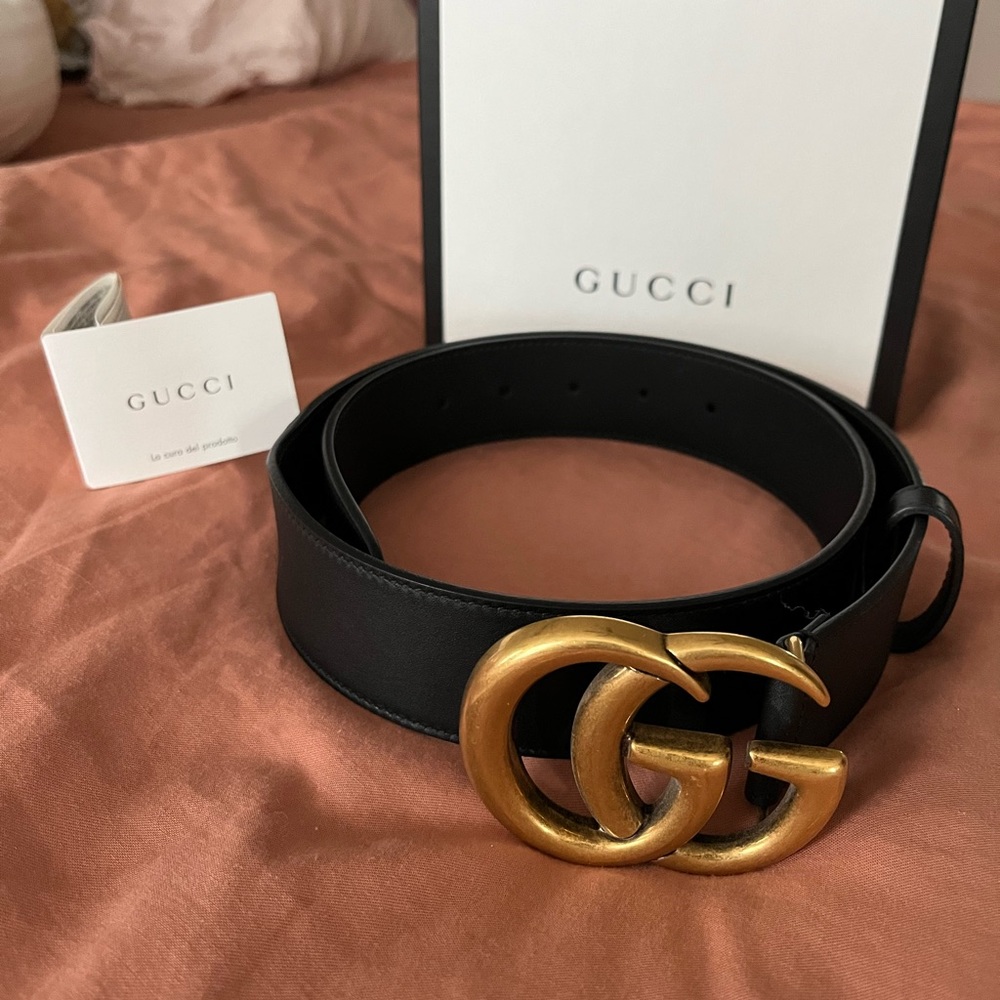 Gucci double G Marmont belt